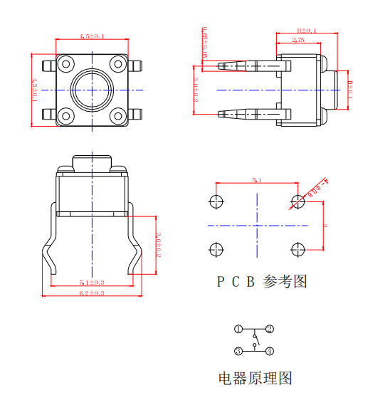 涿州轻触开关怎么接线